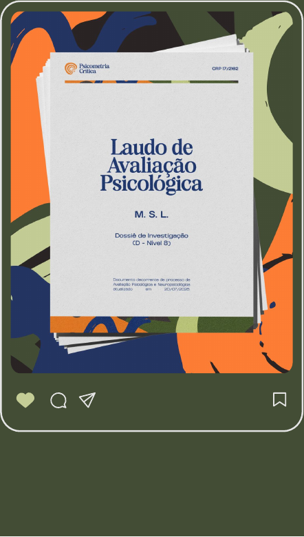 Capa do Laudo de Avaliação Psicológica da Psicometria Crítica